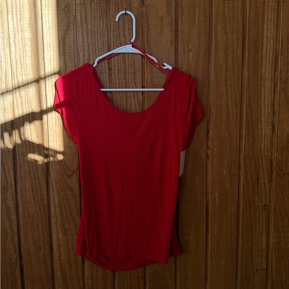 Ambiance Red Short Sleeve Women's Tee